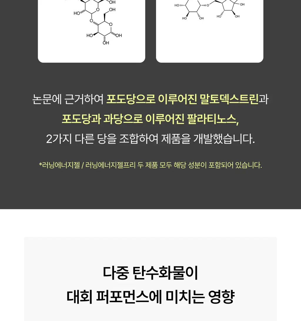 [운동전필수템/애플망고맛] 얼티밋포텐셜 러닝 에너지젤 40gX6포 (카페인 프리/카페인) 상세페이지 40